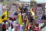 تظاهرات مردمی مصر در اعتراض به صدور حکم اعدام علیه مرسی