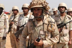 ورود نیروهای عربستانی به خاک یمن 