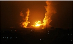 خبرگزاری فارس: جنگنده‌های رژیم صهیونیستی غزه را بمباران کردند